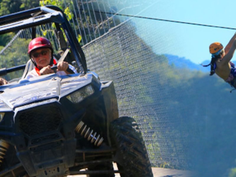 Jorullo Bridge RZR Zipline y Mulas 2pax