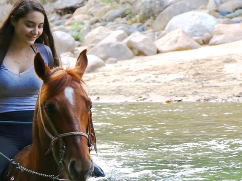 Tour en caballo en el rio